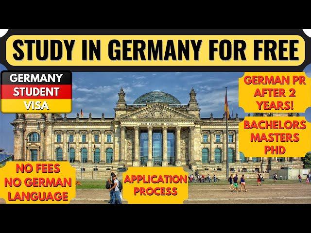 Studying in Germany for Free | How to Study Bachelors or Masters in Germany | Germany Student Visa