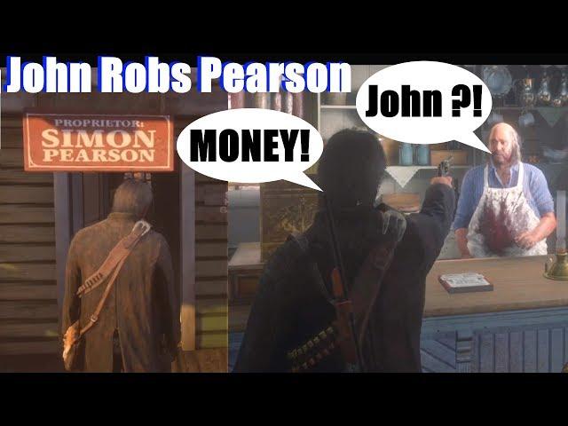 RDR2 John Robs Pearson & Destroys His Store - Red Dead Redemption 2 PS4 Pro