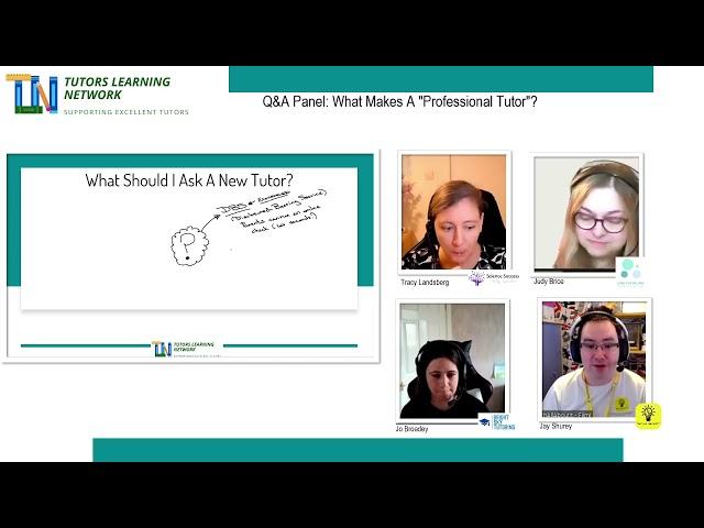 TLN Panel: What Is A Professional Tutor?