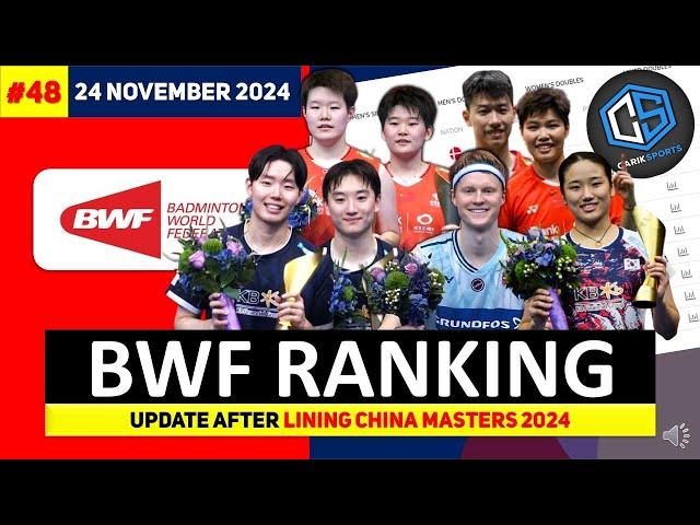 JOJO MASUK TOP 4! Ranking BWF Terbaru 2024 After#chinamasters2024 #bwfranking #badminton