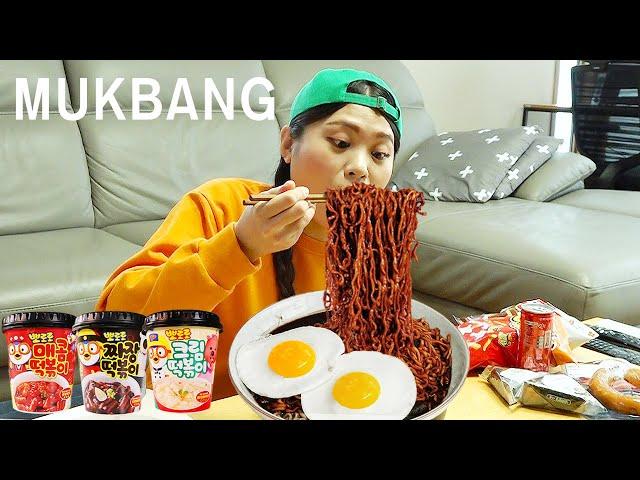 Mì đen TTeokbokki Gà Mukbang DONA