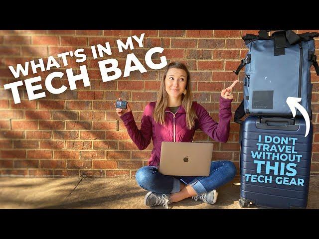 What’s in my Tech Travel Backpack | Digital Nomad Lifestyle + Tech Travel Essentials | Carry-On