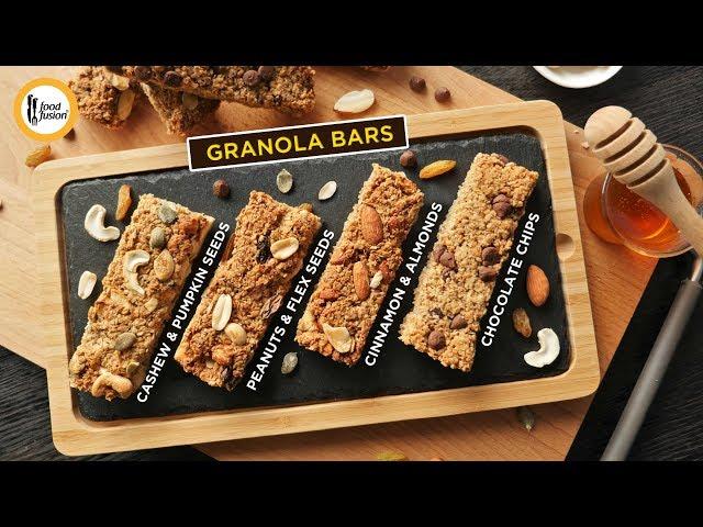 Granola Bars 4 exciting ways Recipe By Food Fusion