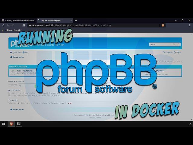 Running phpBB Bulletin Board/Forum in Docker on Ubuntu Server