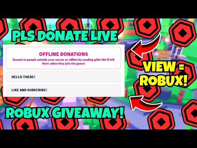 DONATING ROBUX (For A Little Bit LOL) / PLS DONATE ROBUX GIVEAWAY!