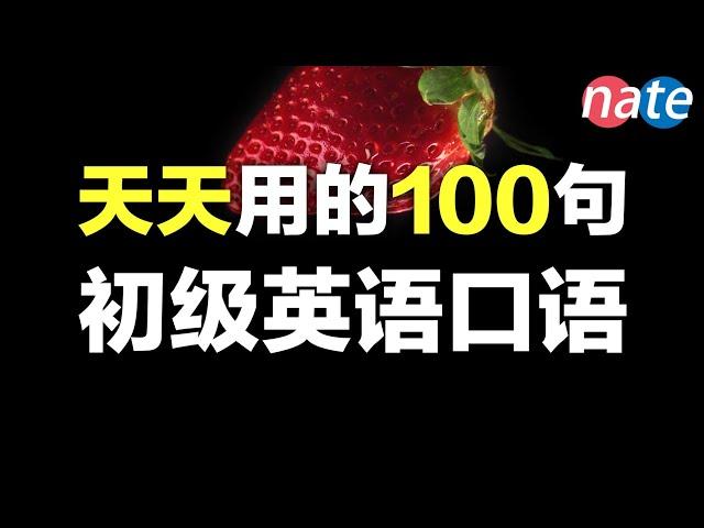 天天都用的100句英语短语，学会了很有用/学英语初级超常見句子 Nate-Onion English