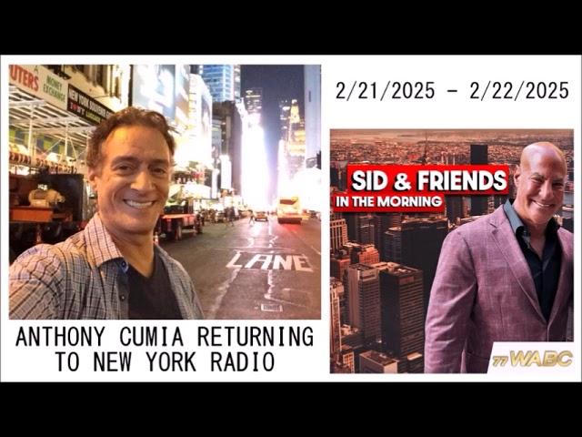 Sid & Friends on WABC - Anthony Cumia, Elizabeth Pipko, Anthony Returning To New York Radio (Full)