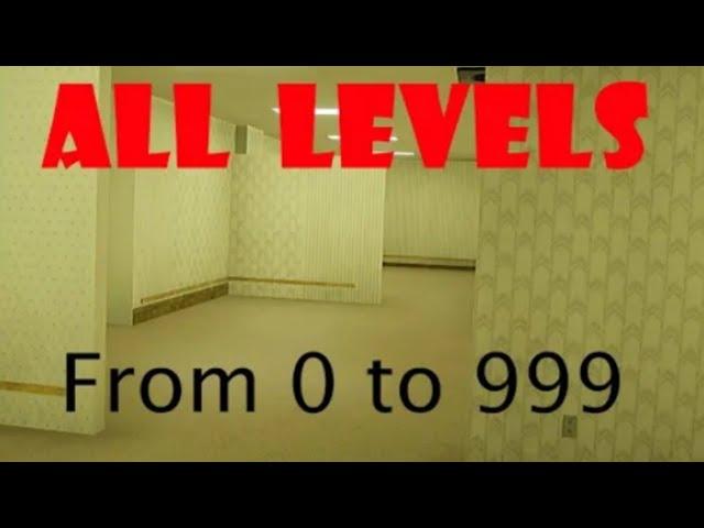 Every discovered normal level of the Backrooms (From 0 to 999)