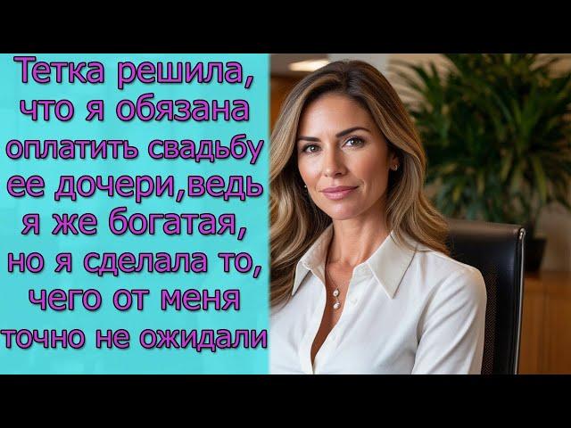 Тетка решила, что я обязана оплатить свадьбу ее дочери, ведь я же богатая, но я сделала то...