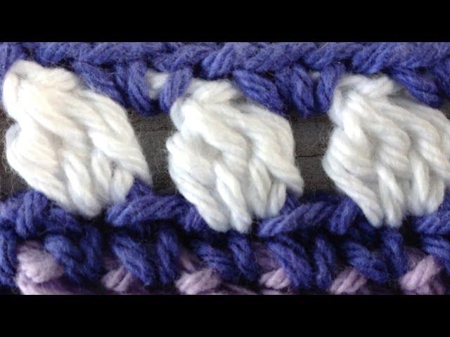 Cluster Stitch LEFT Crochet Pattern How to by Maggie Weldon