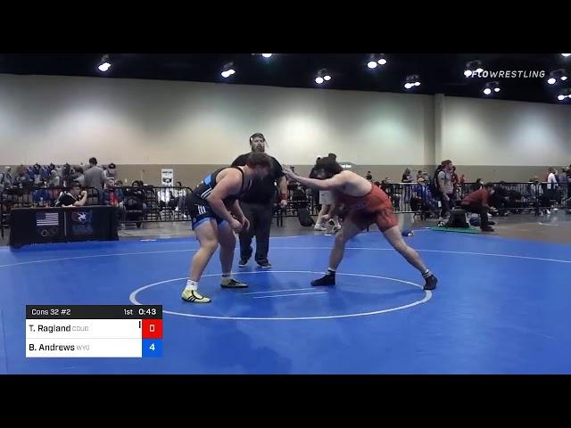 125 Kg Consolation Trent Ragland Cougar Wrestling Club Vs Brian Andrews Wyoming Wrestling Reg Trai