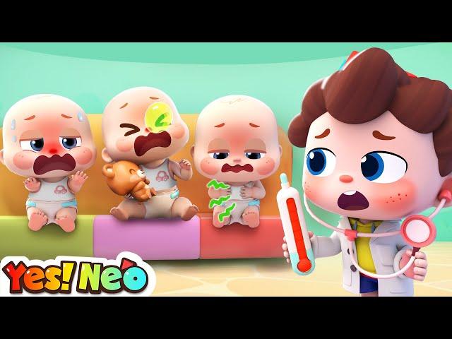 Ten Little Babies Got Sick | Learn Numbers | Baby Care | Nursery Rhyme & Kids Song | Yes! Neo