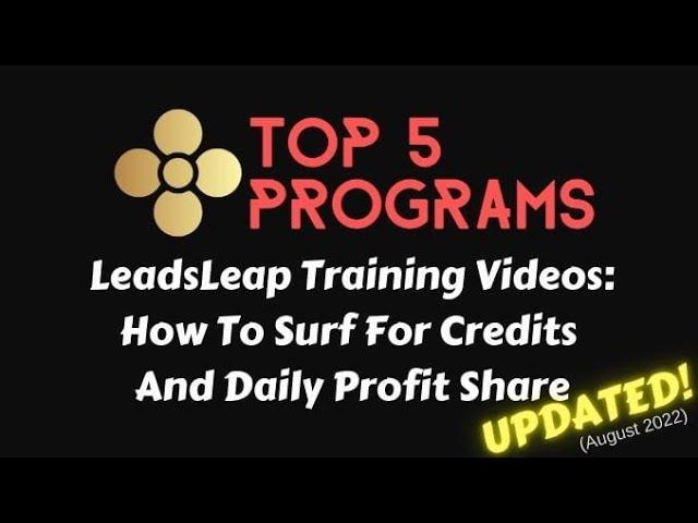 Leadsleap Training Video (Update to #2) : No More Ad Ratings When Viewing Ads For Credits