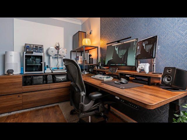 My New Hybrid Mac & PC Dream Desk Setup 2024