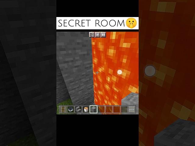 secret room in Minecraft Lava and subscribe | Minecraft | ender Pal #minecraft #shorts