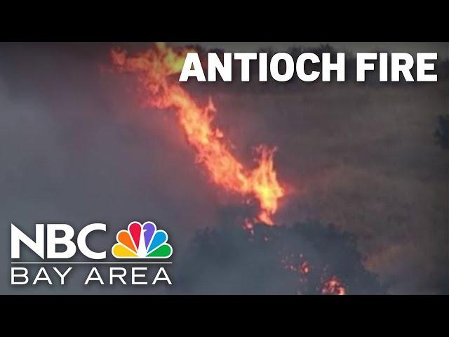 Evacuation warnings lifted for brush fire in Antioch