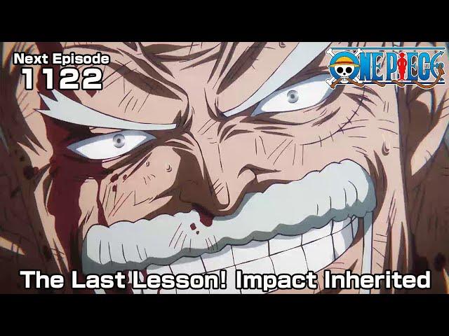 ONE PIECE episode1122 Teaser  "The Last Lesson! Impact Inherited"