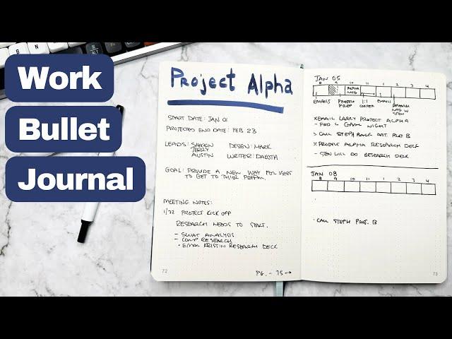 5 Functional Ways To Use Your Bullet Journal at Work | Minimalist Bujo