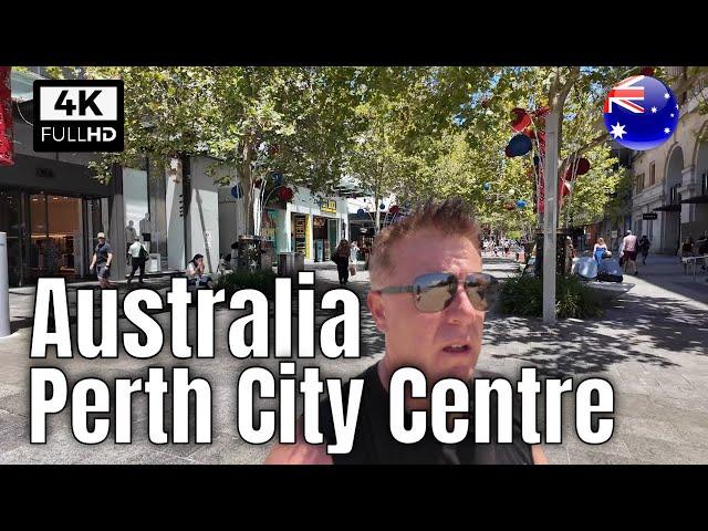 Perth City - Australia 4K Walking Tour - Current Situation - Perth Travel Vlog.