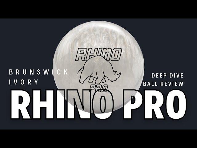 OH! So We Got a HyRoad Type Big B Ball? Brunswick Ivory Rhino Pro | Deep Dive Ball Review