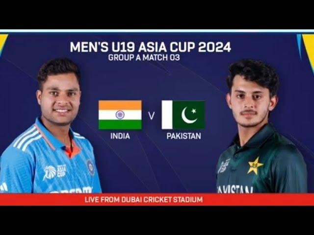 Asia Cup 2024 U19 INDIA VS PAKISTAN FULL HIGHLIGHTSll Thrilled Match