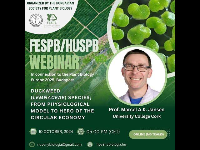 FESPB/HUSPB webinar 2024/3 Prof. Marcel Jansen