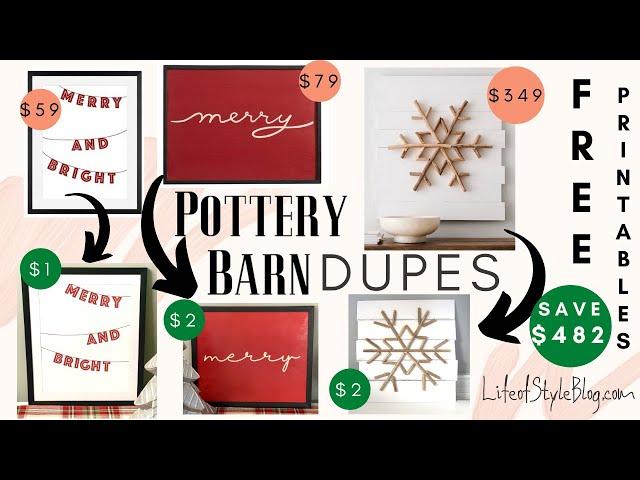 Dollar Tree DIY Pottery Barn Christmas Dupes | High End Dupes | Life of Style Blog