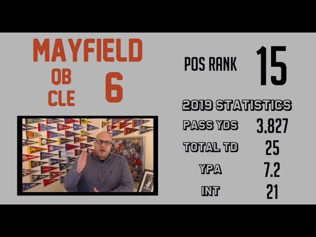 Fantasy Football Rankings -- QB15 Baker Mayfield