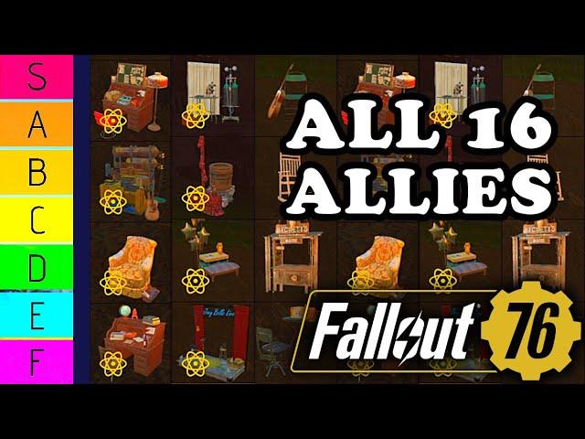 Allies Tier List & Overview - Fallout 76