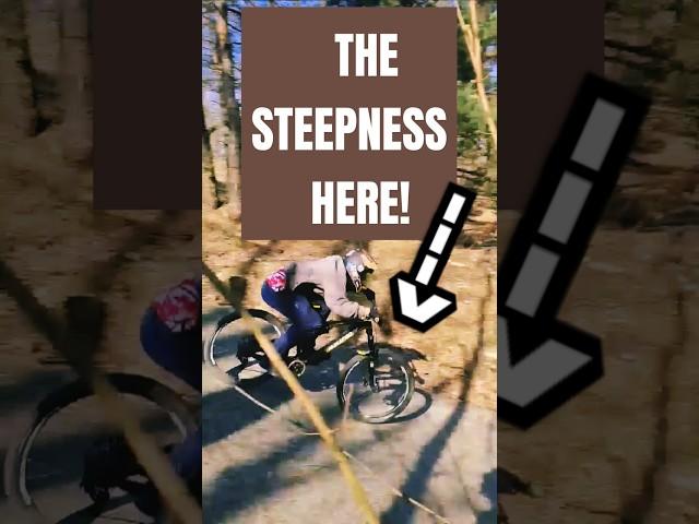 write in the comments how fast do you think I was going? #mtb #steep #drop #speed #fast