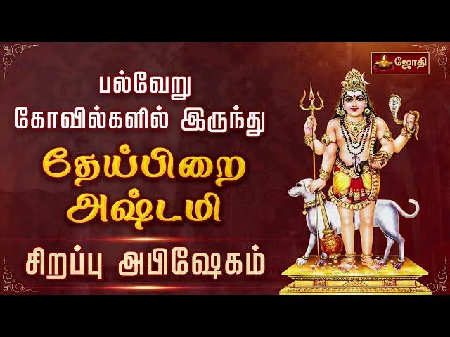 பல்வேறு கோவில்களில் இருந்து தேய்பிறை அஷ்டமி - சிறப்பு அபிஷேகம் | Bairavar Theipirai Ashtami