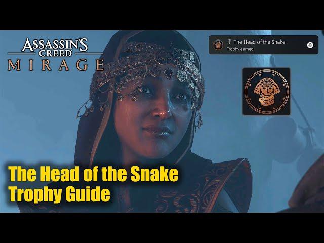 Assassin's Creed Mirage PS5 • The Head of the Snake Trophy Guide (Eliminate the Head of the Order)