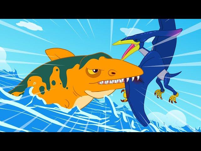 [다이노 구조대] 날개 다친 익룡을 구해줘! | 아픈 공룡을 치료해요 | 지니키즈 공룡상식  Geni Dino World