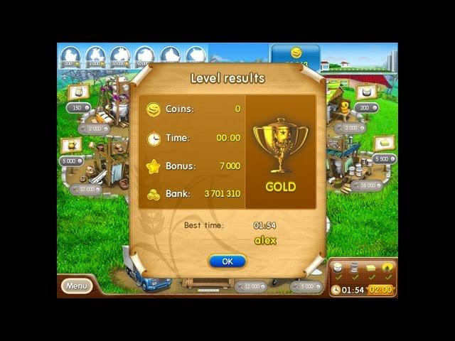 Farm Frenzy Pizza Party only GOLD Pickle Lane 1 (level 75) Веселая ферма Печем пиццу Рассольная 1