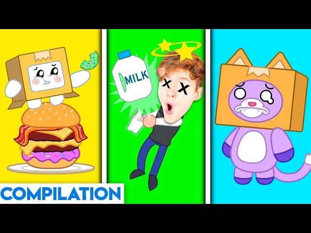 HILARIOUS LANKYBOX ANIMATED MEMES! (FOXY 24 HOURS IN ICE, YEAH BOI BOXY, DANCING THICC SHARK & MORE)