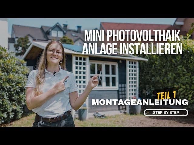  #Mini-Photovoltaikanlage: Schritt-für-Schritt-Montageanleitung für ein Gartenhaus️