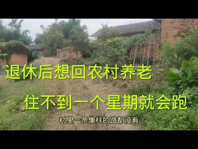 城里人觉得农村好，退休后想回老家养老，住一个星期就想跑