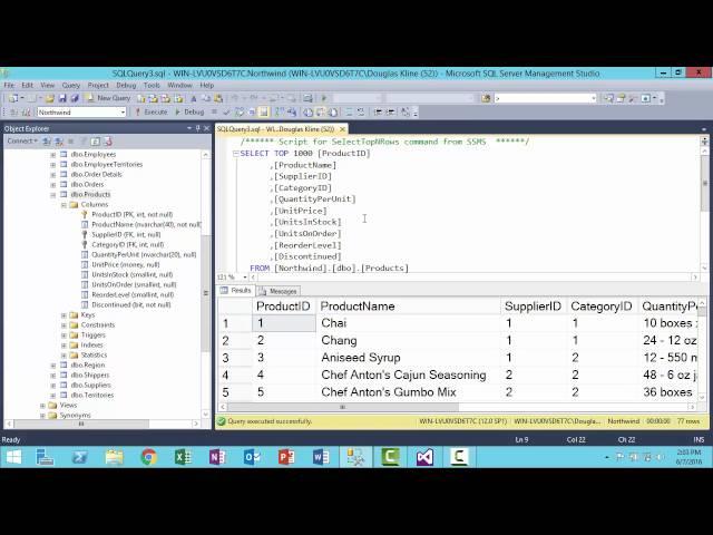 SQL Server Management Studio Intro