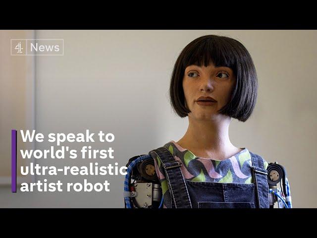 Ai-Da: Robot artist and celebrity influencer on threat posed by AI