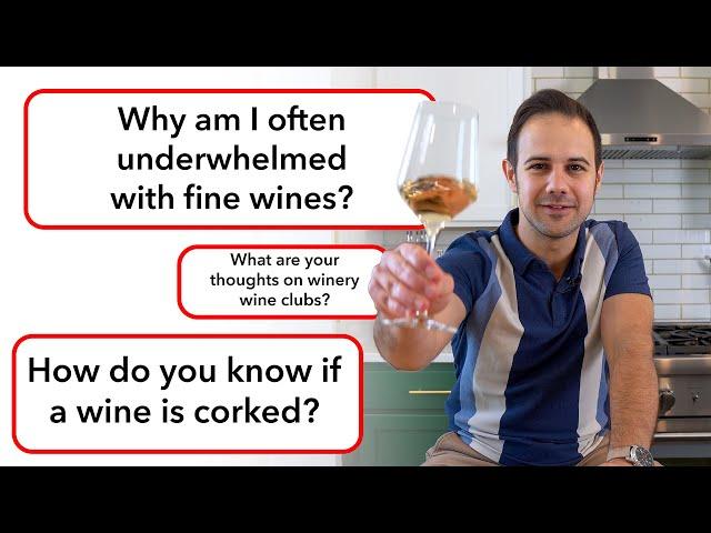 Sommelier & TV Host Vince Answers Wine Questions! (Part I)