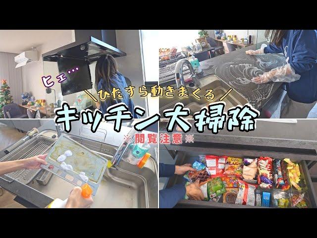 【閲覧注意】ギトギトな台所を大掃除する1日【主婦/アラサー/リセット/家事】