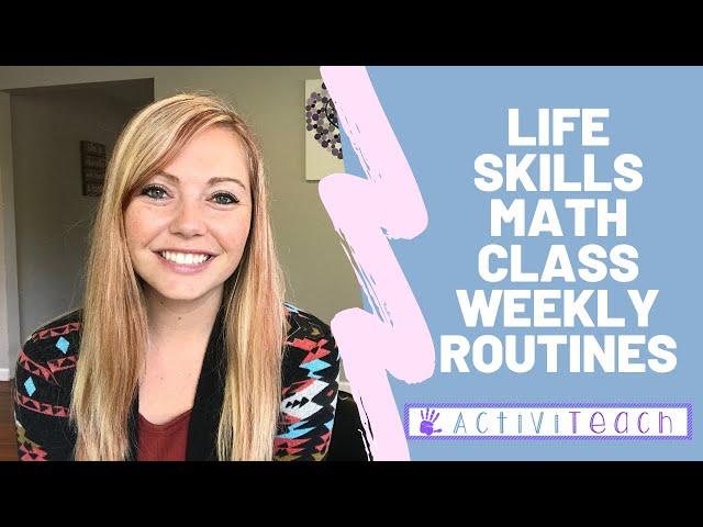 Special Education Life Skills Math Classroom Routines