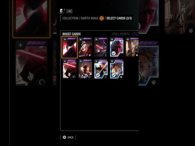 *BEST* CARDS FOR DARTH MAUL IN BATTLEFRONT 2 #battlefront2 #gaming #starwars #starwarsgames