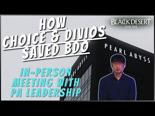 BDO SAVED? In-Person Meeting With Pearl Abyss Recap