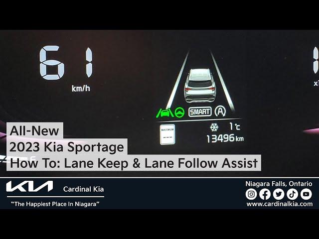 All-New 2023 Kia Sportage | How To Use Your Lane Keep & Lane Follow Assist!