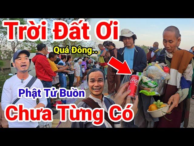 203: Tin Nóng.."CHƯA TỪNG SẢY RA" Thầy Minh Tuệ Đi Khất Thực Quá Đông Phật Tử Cúng Dường 6 Ngày Cuối