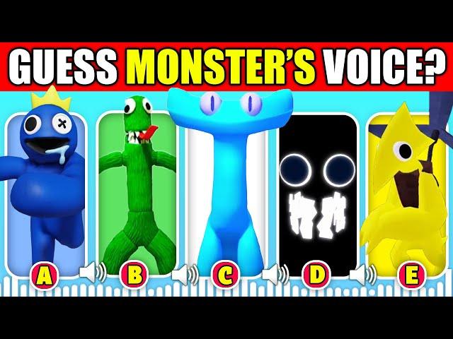 IMPOSSIBLE Guess the Monster's Voice Rainbow Friends Chapter 2 + Garten of BanBan 5 | (CYAN, YELLOW)