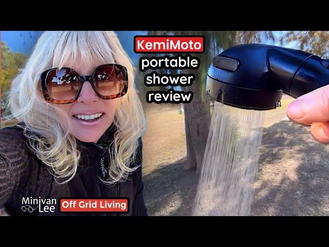 Van Life MUST-HAVE? Review of Kemimoto Shower System | perfect for Quartzsite & Pets