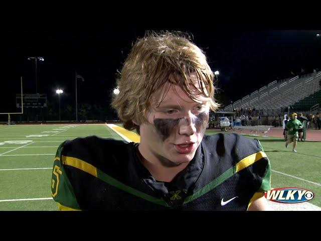 Davis Yates discusses St. Xavier's win over Manual