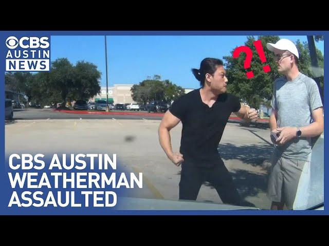 Road rage attack captured on dash cam of CBS Austin meteorologist